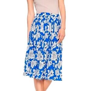 New Banana Republic floral print midi Skirt XS